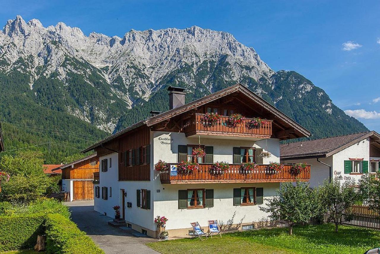 Landhaus Braun Lejlighed Mittenwald Eksteriør billede